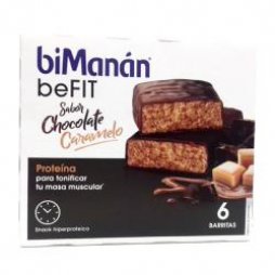 Bimanan beFIT Chocolate/Caramelo 6 Barritas