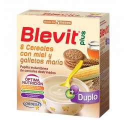 Blevit Plus 8 Cereales, Miel y Galletas 600g
