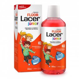 Lacer Flúor Junior Colutorio Diario Fresa 500ml