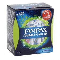 Tampax Compak Pearl Super 18